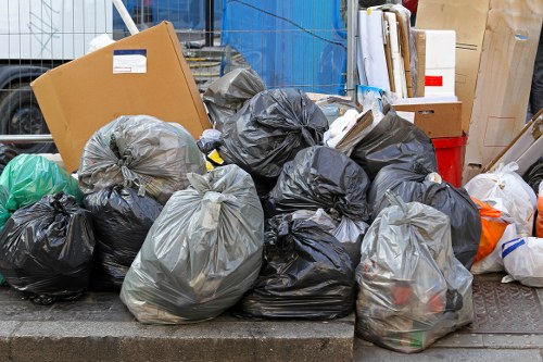 Clearing out a living room with careful handling